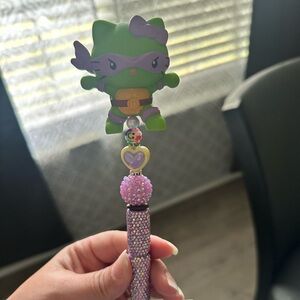 Green and Purple Ninja Cat Pen